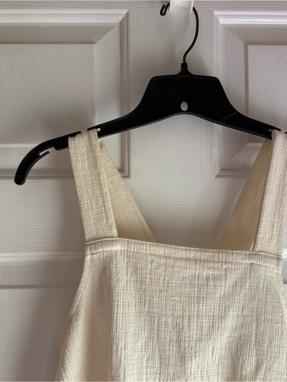 Madewell Apron Cross Back Tank Top Cream Size S
